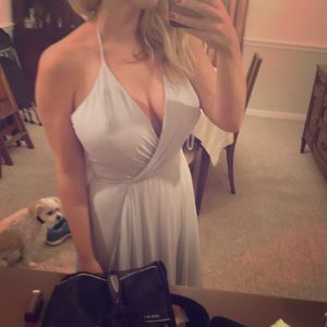 Amsale Dress Ice Blue Size 8